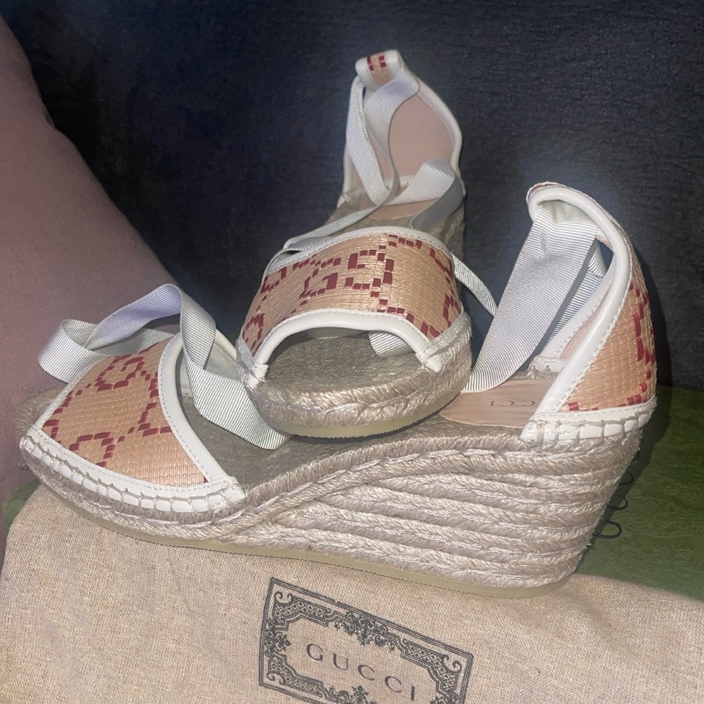 Gucci espadrille brand new with box and dust bag